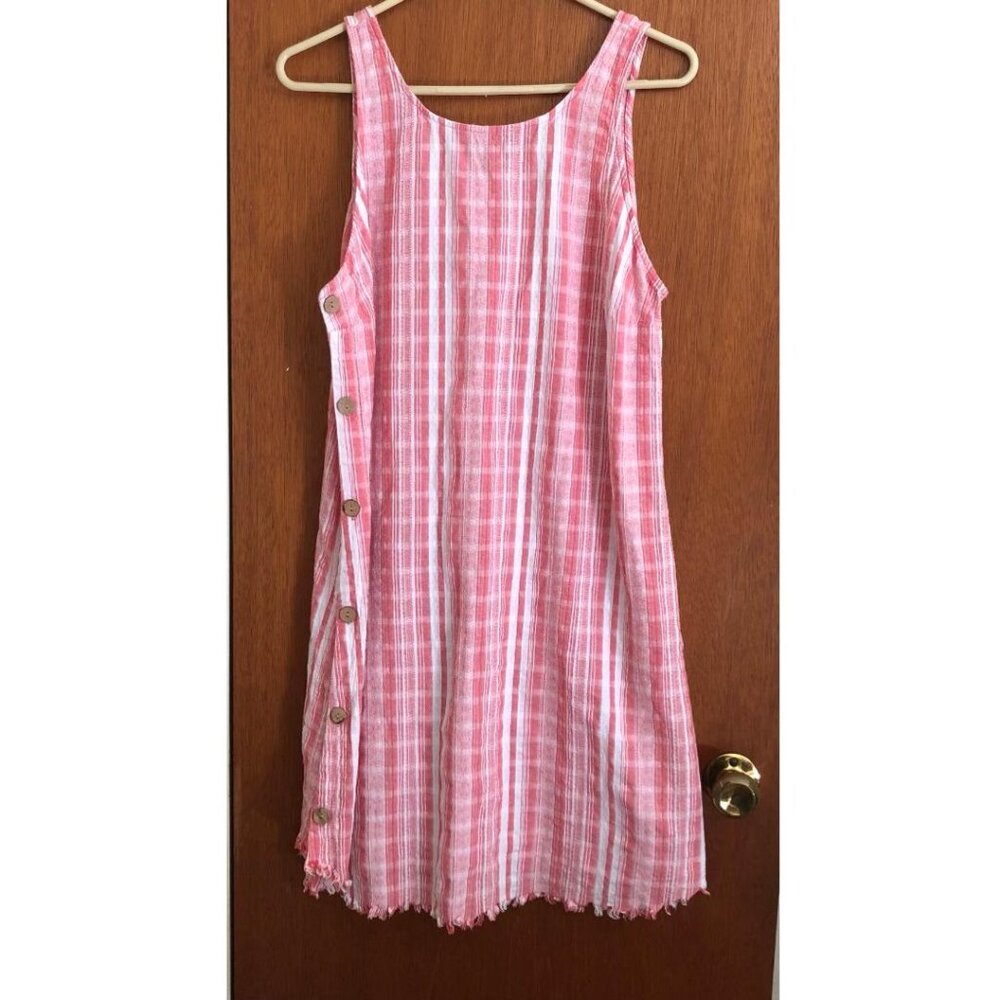 Universal Thread, Loose, Sleeveless sheath dress, red & white stripe,  Sz XL